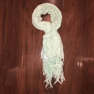 Forever 21 Mint Green Fringed Scarf